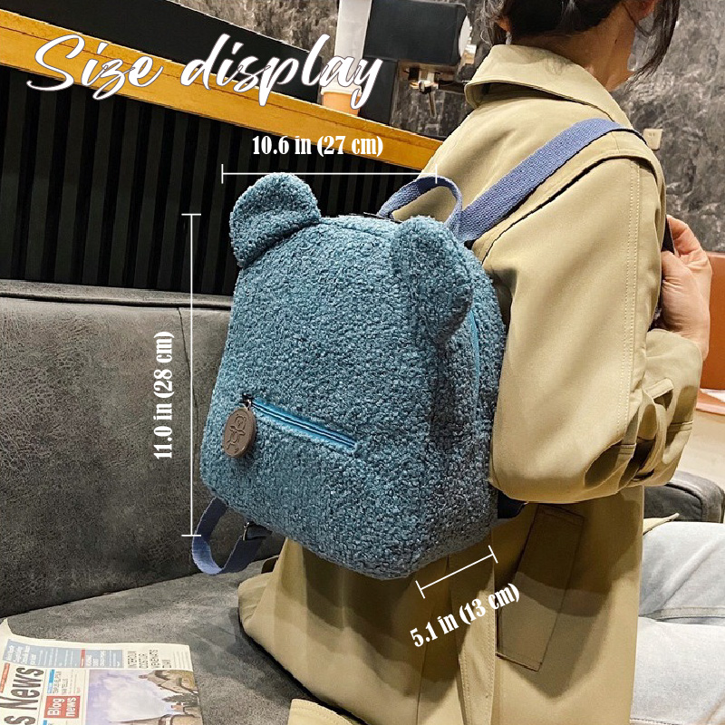 Custom Teddy Bear Backpack – Embroidered Plush Gift Bag